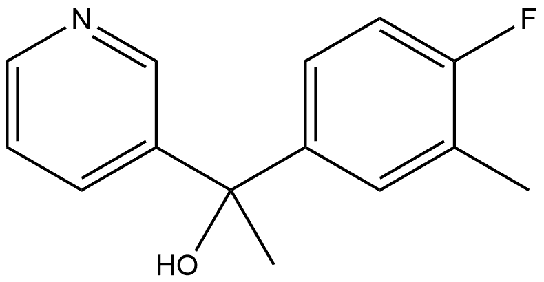 α-(4-Fluoro-3-methylphenyl)-α-methyl-3-pyridinemethanol Structure