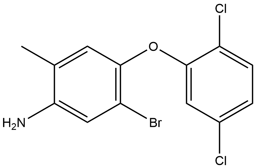 5-Bromo-4-(2,5-dichlorophenoxy)-2-methylbenzenamine Structure