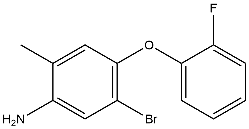 5-Bromo-4-(2-fluorophenoxy)-2-methylbenzenamine Structure