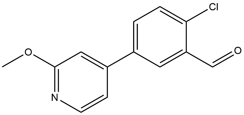 2-Chloro-5-(2-methoxy-4-pyridinyl)benzaldehyde Structure