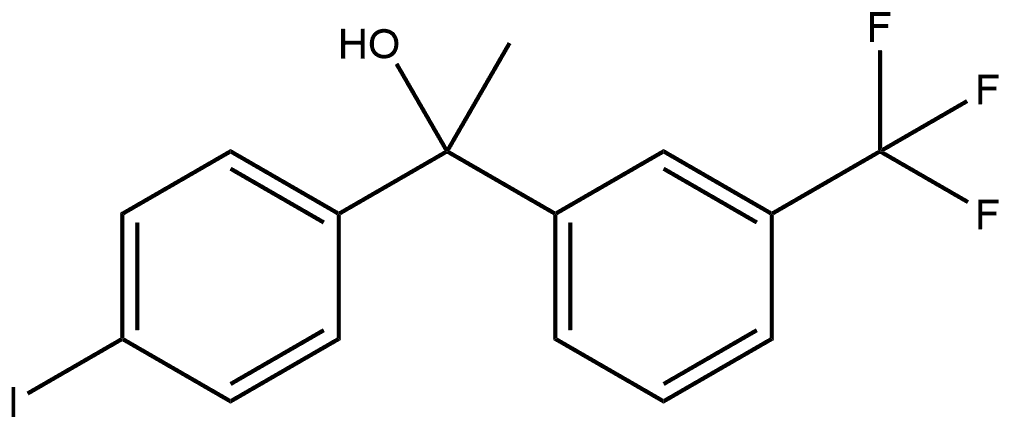 4-Iodo-α-methyl-α-[3-(trifluoromethyl)phenyl]benzenemethanol Structure