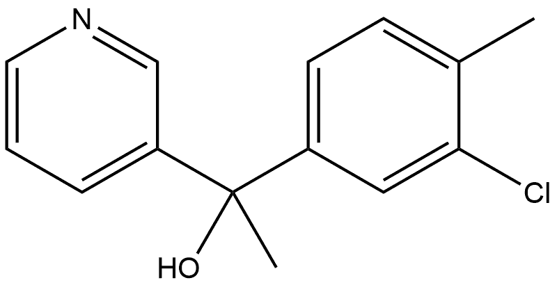 α-(3-Chloro-4-methylphenyl)-α-methyl-3-pyridinemethanol Structure