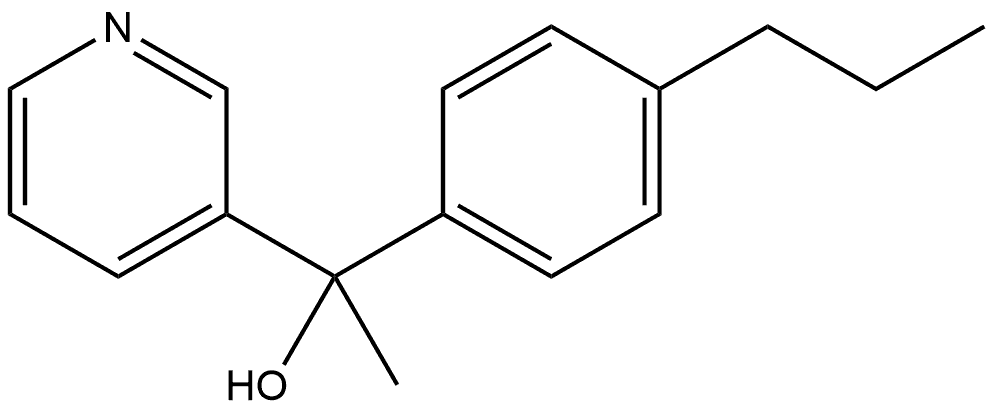 α-Methyl-α-(4-propylphenyl)-3-pyridinemethanol Structure