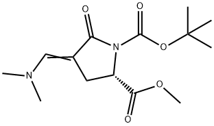 1-(tert-butyl) 2-methyl (S,E)-4-((dimethylamino)methylene)-5-oxopyrrolidine-1,2-dicarboxylate Structure