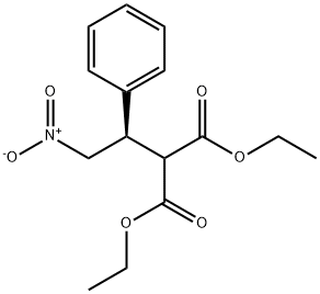 Propanedioic acid, [(1R)-2-nitro-1-phenylethyl]-, diethyl ester 구조식 이미지