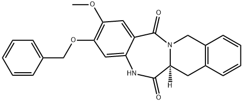 (S)-3-(Benzyloxy)-2-methoxy-7,12-dihydrobenzo[5,6][1,4]diazepino[1,2-b]isoquinoline-6,14(5H,6aH)-dione Structure