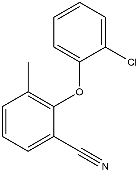 2-(2-Chlorophenoxy)-3-methylbenzonitrile Structure