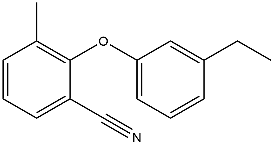 2-(3-Ethylphenoxy)-3-methylbenzonitrile Structure