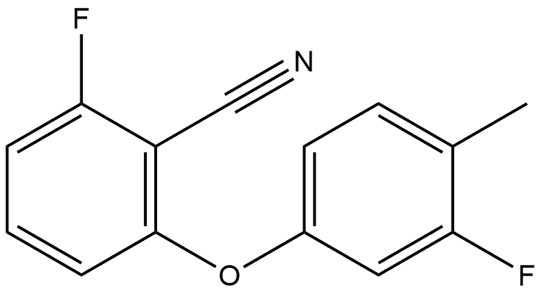 2-Fluoro-6-(3-fluoro-4-methylphenoxy)benzonitrile Structure