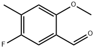 Benzaldehyde, 5-fluoro-2-methoxy-4-methyl- Structure