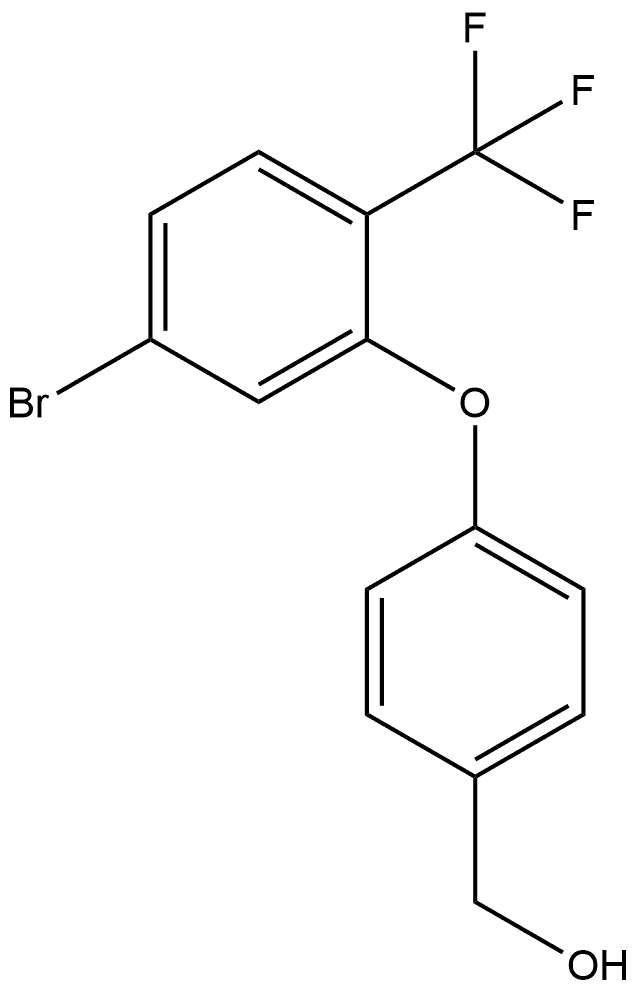 4-[5-Bromo-2-(trifluoromethyl)phenoxy]benzenemethanol Structure