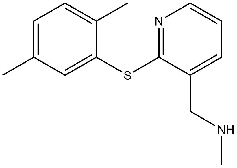 2-[(2,5-Dimethylphenyl)thio]-N-methyl-3-pyridinemethanamine Structure