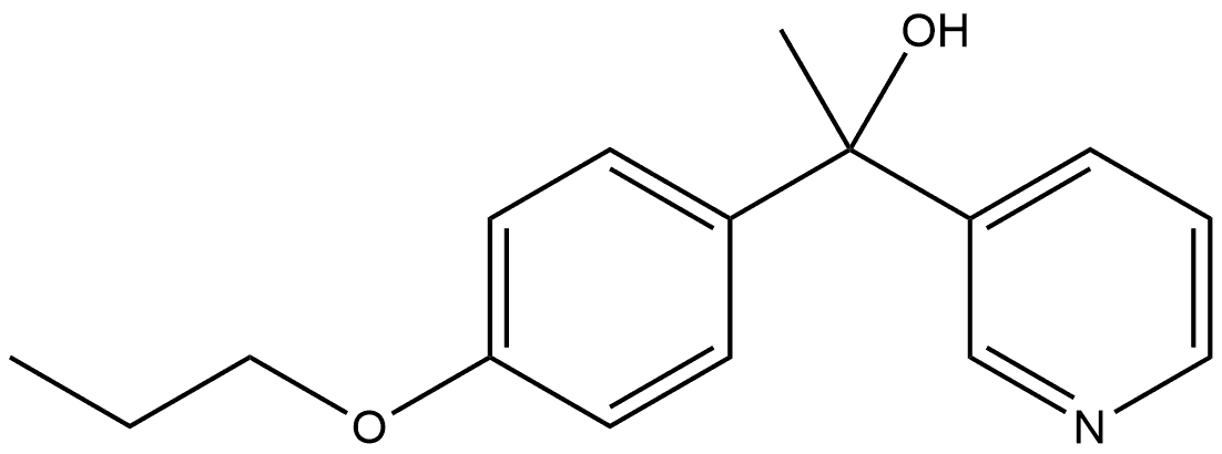 α-Methyl-α-(4-propoxyphenyl)-3-pyridinemethanol Structure