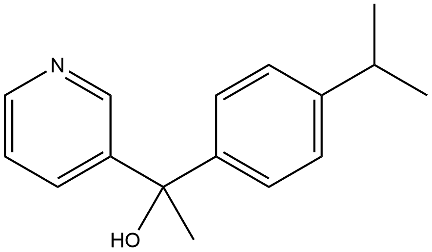 α-Methyl-α-[4-(1-methylethyl)phenyl]-3-pyridinemethanol Structure