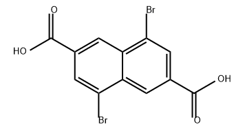 2,6-Naphthalenedicarboxylic acid, 4,8-dibromo- Structure