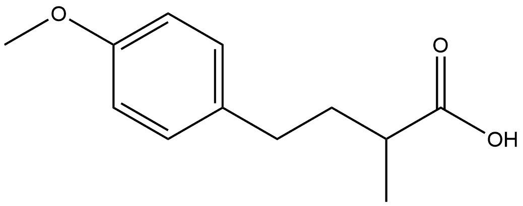 4-(4-methoxyphenyl)-2-methylbutanoic acid Structure