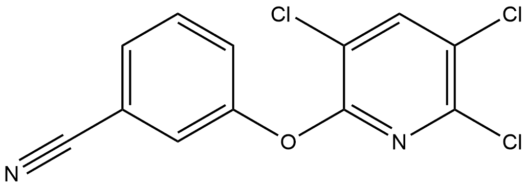 3-[(3,5,6-Trichloro-2-pyridinyl)oxy]benzonitrile Structure