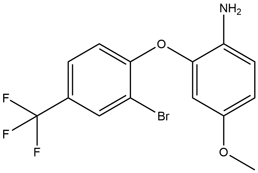 2-[2-Bromo-4-(trifluoromethyl)phenoxy]-4-methoxybenzenamine Structure