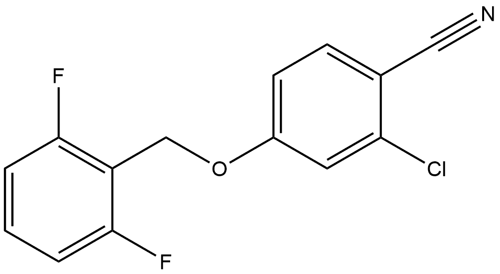 2-Chloro-4-[(2,6-difluorophenyl)methoxy]benzonitrile Structure