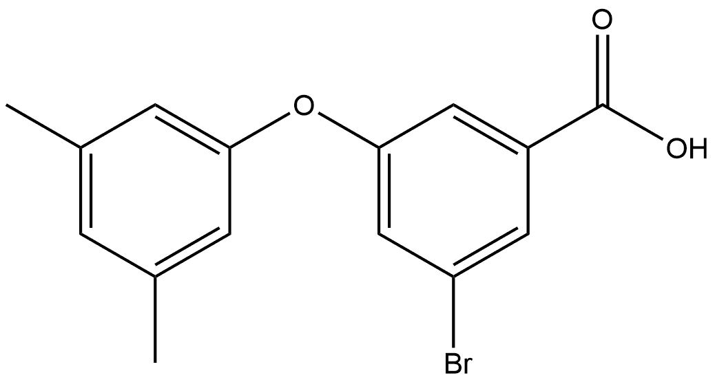 3-Bromo-5-(3,5-dimethylphenoxy)benzoic acid Structure