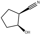 Cyclopentanecarbonitrile, 2-hydroxy-, (1S,2S)- Structure