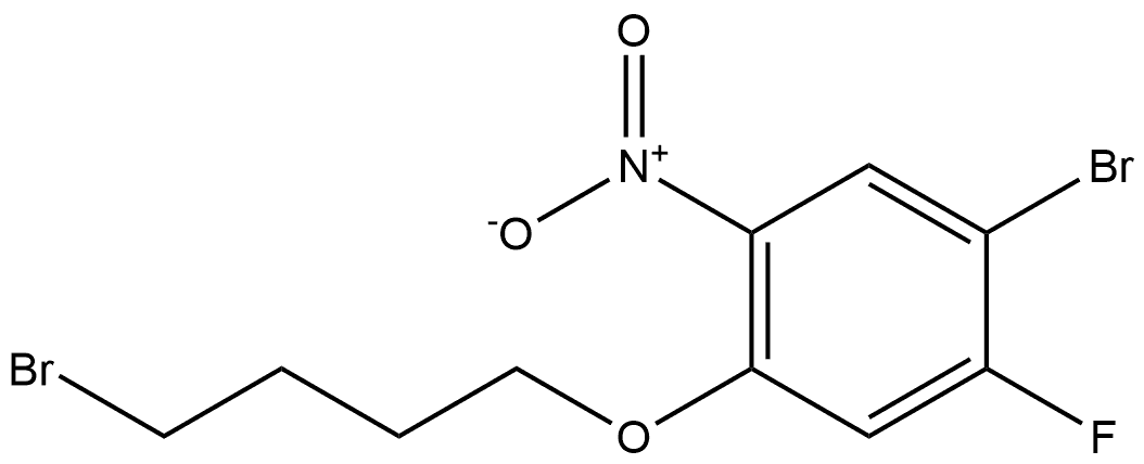 1-bromo-4-(4-bromobutoxy)-2-fluoro-5-nitrobenzene Structure