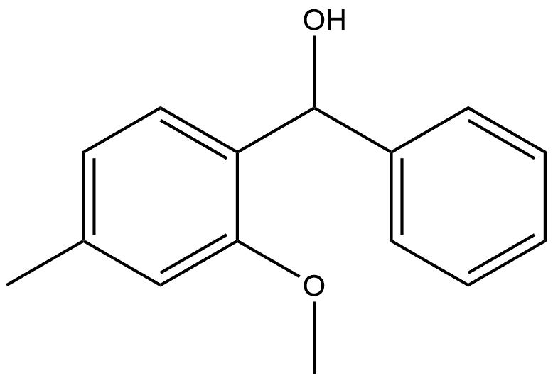 (2-methoxy-4-methylphenyl)(phenyl)methanol 구조식 이미지
