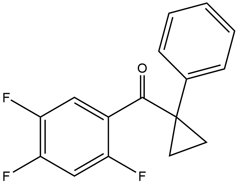 (1-Phenylcyclopropyl)(2,4,5-trifluorophenyl)methanone Structure