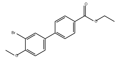 [1,1'-Biphenyl]-4-carboxylic acid, 3'-bromo-4'-methoxy-, ethyl ester Structure