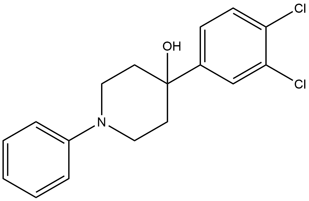 4-(3,4-Dichlorophenyl)-1-phenyl-4-piperidinol Structure