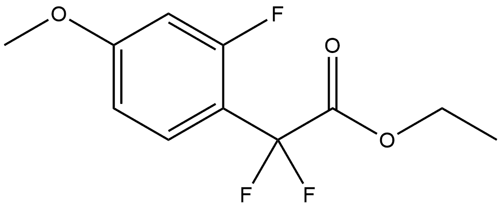 Ethyl α,α,2-trifluoro-4-methoxybenzeneacetate Structure