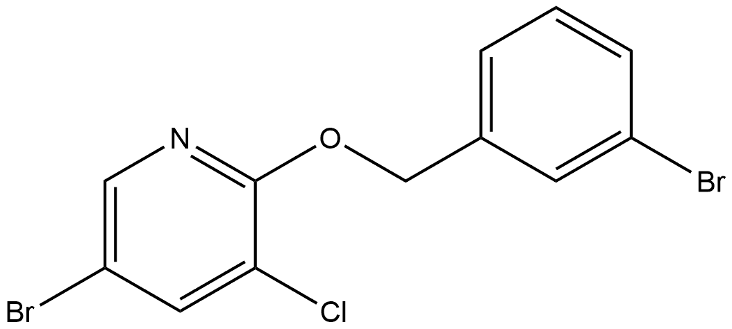 5-Bromo-2-[(3-bromophenyl)methoxy]-3-chloropyridine Structure