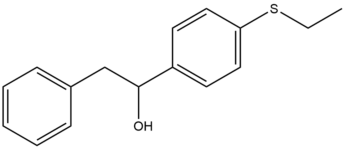 α-[4-(Ethylthio)phenyl]benzeneethanol Structure