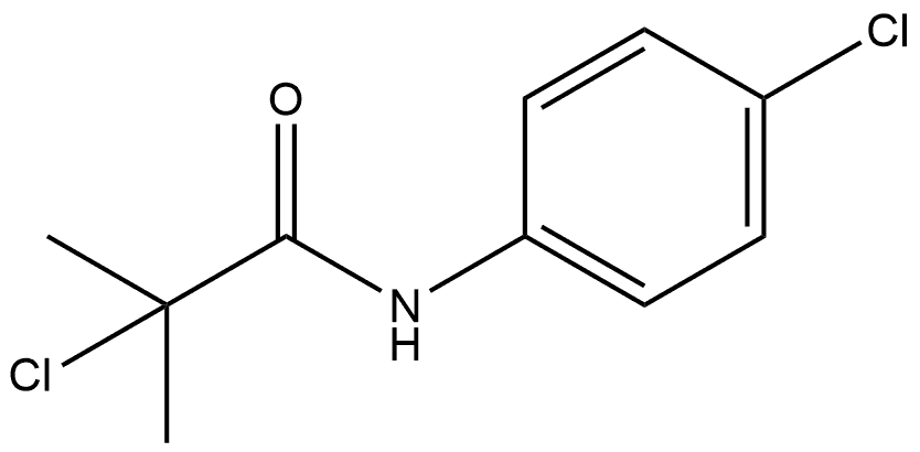 2-Chloro-N-(4-chlorophenyl)-2-methylpropanamide Structure