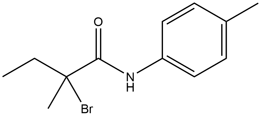 2-Bromo-2-methyl-N-(4-methylphenyl)butanamide 구조식 이미지