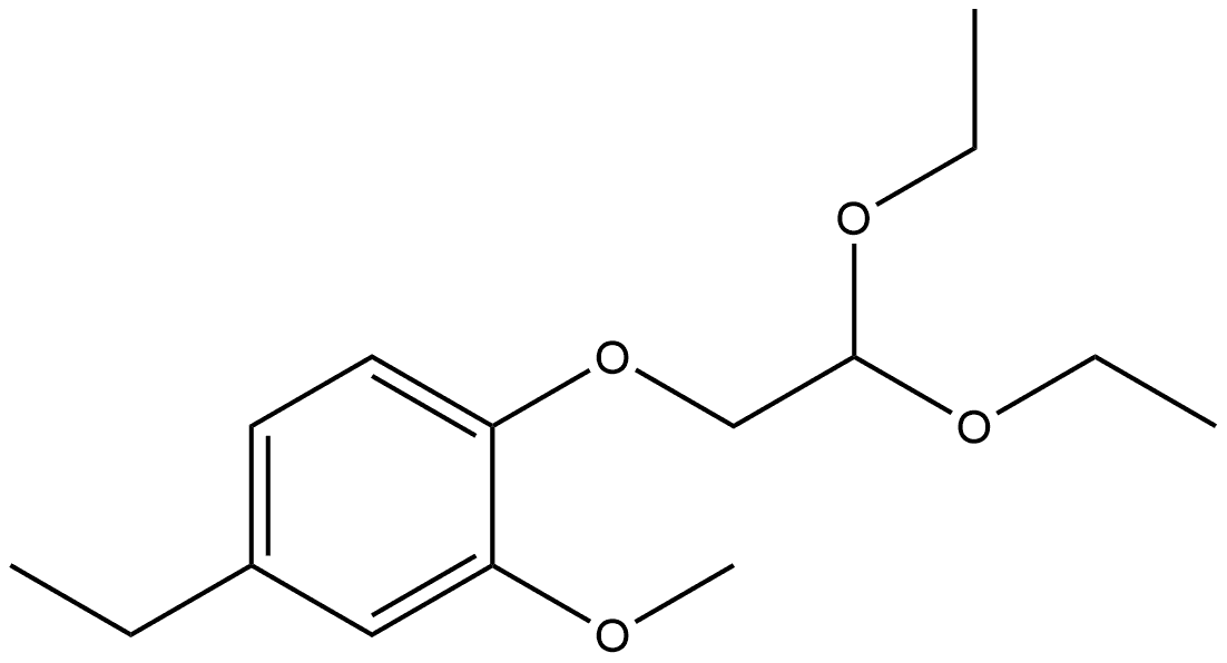 1-(2,2-Diethoxyethoxy)-4-ethyl-2-methoxybenzene Structure