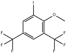 1-Iodo-2-methoxy-3,5-bis(trifluoromethyl)benzene Structure