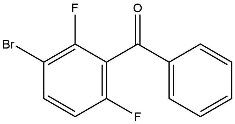 (3-bromo-2,6-difluorophenyl)(phenyl)methanone Structure