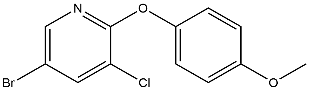 5-Bromo-3-chloro-2-(4-methoxyphenoxy)pyridine Structure