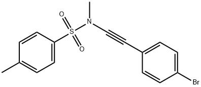 Benzenesulfonamide, N-[2-(4-bromophenyl)ethynyl]-N,4-dimethyl- 구조식 이미지