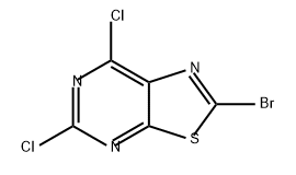 Thiazolo[5,4-d]pyrimidine, 2-bromo-5,7-dichloro- Structure