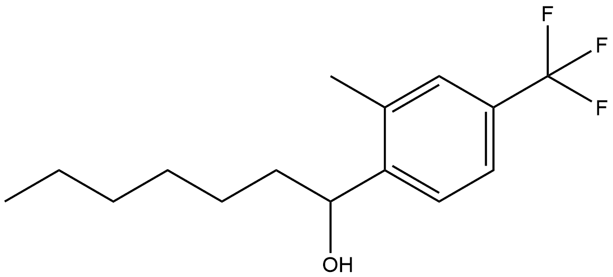 α-Hexyl-2-methyl-4-(trifluoromethyl)benzenemethanol Structure