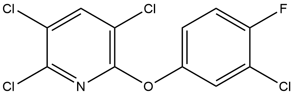 2,3,5-Trichloro-6-(3-chloro-4-fluorophenoxy)pyridine Structure