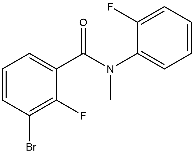 3-Bromo-2-fluoro-N-(2-fluorophenyl)-N-methylbenzamide Structure