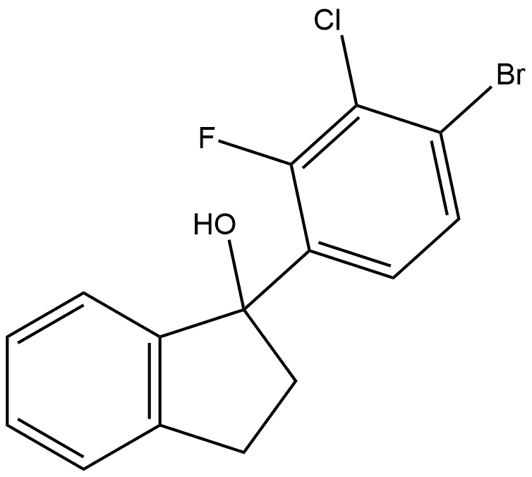 1-(4-Bromo-3-chloro-2-fluorophenyl)-2,3-dihydro-1H-inden-1-ol Structure