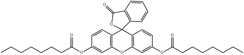 Fluorescein dioctanoate Structure