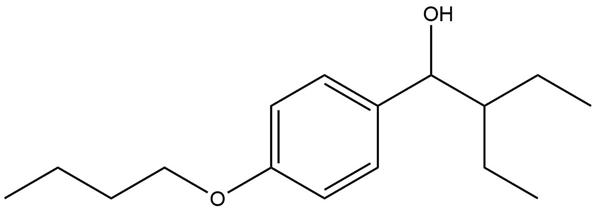 4-Butoxy-α-(1-ethylpropyl)benzenemethanol Structure