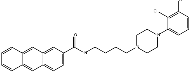 2-Anthracenecarboxamide, N-[4-[4-(2,3-dichlorophenyl)-1-piperazinyl]butyl]- Structure