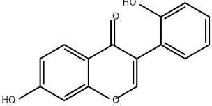 4H-1-Benzopyran-4-one, 7-hydroxy-3-(2-hydroxyphenyl)- Structure