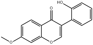 3-(2-Hydroxyphenyl)-7-methoxy-4H-chromen-4-one 구조식 이미지